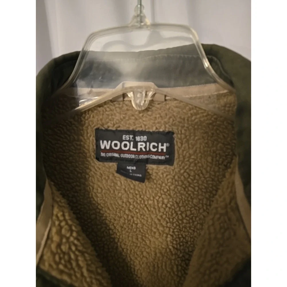 Vintage 1990's Woolrich Men's Field Barn Jacket Olive Green Size Large